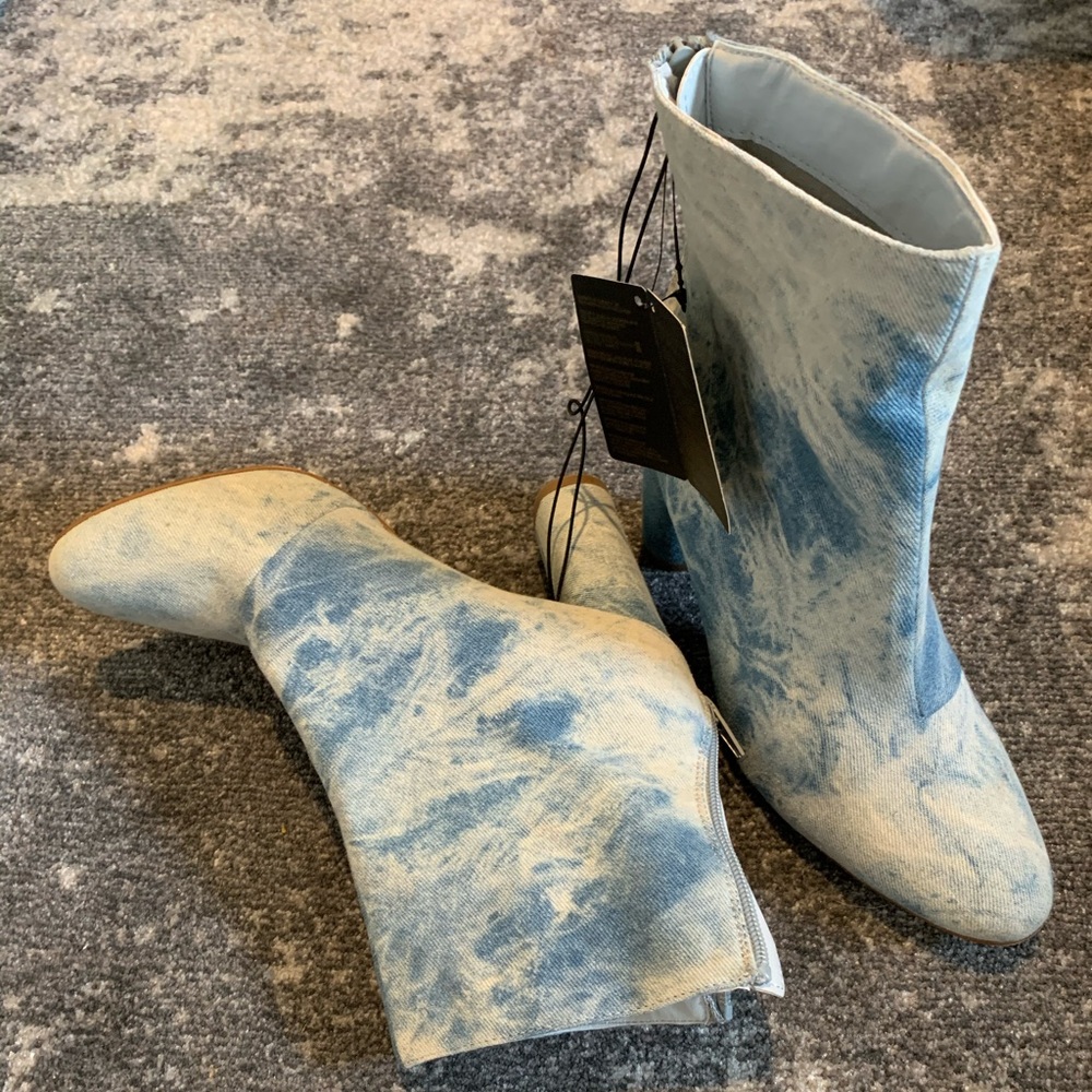 Forever 21 Denim Booties - Never worn outside!